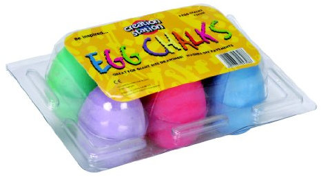 Creation Station AL520 Egg Chalks, Assorted Colours, 6 Count (Pack of 1)