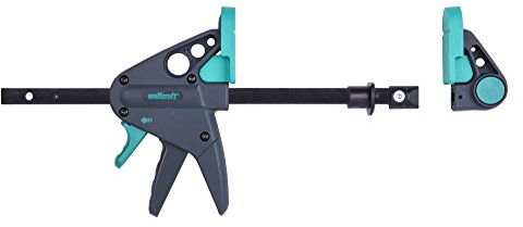 wolfcraft Werktischspanner PRO 65-150-W I 3036000 I Zum Spannen auf allen Tischen mit 20-mm-Bohrungen