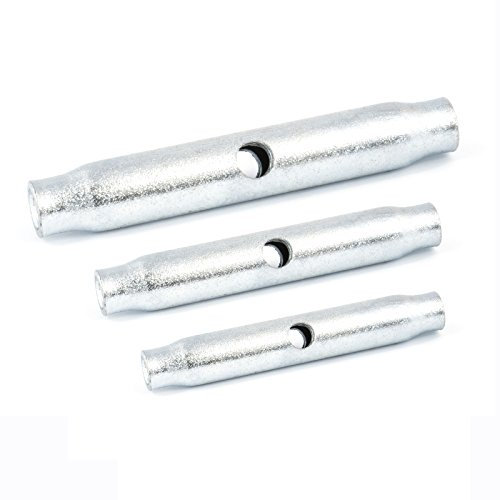 [DQ de PP] Lot de 5. Tendeur à corps Tendeur à Ridoir Corps Spanner M10 galvanisé Tendeur Drap-housse Châteaux Tendeur de Vis de serrage Câble métallique