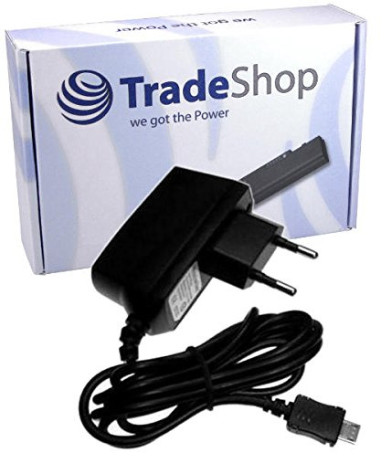Trade-Shop Netzteil Ladegerät Ladekabel Adapter Micro-USB passend für Samsung Galaxy S Duos GT-S7562 GT-i9088 LTE GT-i9210 SGH-i727R S2 Plus GT-i9105 GT-i9105P S3 III LTE GT-i9305 S3 III SGH-i747