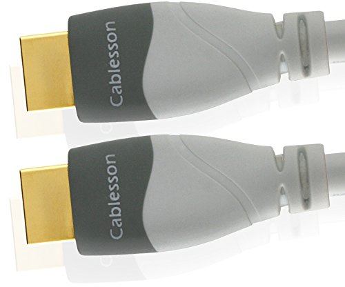 Cablesson MacKuna High Speed HDMI Kabel mit Ethernet (neue Version 1.4a 3D Ready mit Ethernet Channel und Audio Return Channel für Sony PS3, XBOX 360, PC, SKYHD, Virgin Box, Nintendo Wii U, LCD-, Plasma- und LED-Fernseher, Full HD, 1080p) weiß