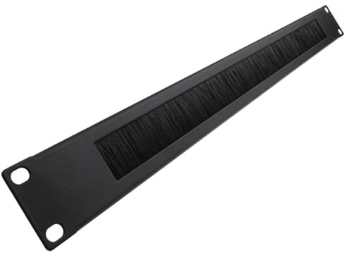 Brosse Plate/Panel câble Gestion 1U pour 19 inch Données Schrank en Noir [1U]