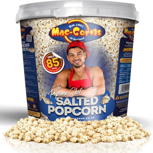 MacCorns - The Popcorn Chef's Salted Popcorn - 10ltr Mega Bucket