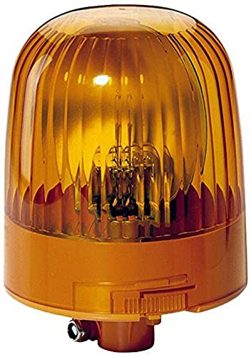 HELLA 2RL 007 551-011 Halogen Rundumleuchte - KL Junior - 24V - gelb (amber) - Rohrstutzenfür Traktor, LKW, Gabelstapler