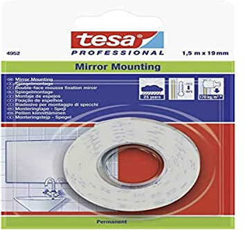 tesa 04952-00003-05 Montageband Weiß (L x B) 1.5m x 19mm, 3 Stück