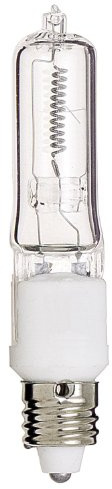 Satco S3107 120V 100-Watt T4 E11 Base Light Bulb, Clear (12 Pack)
