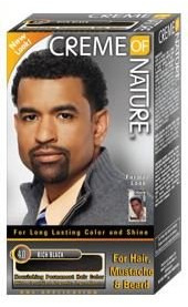 Tintura da uomo Crème of Nature, per capelli, baffi e barba, colore Rich Black