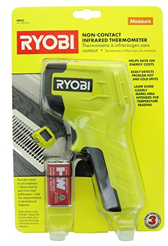 Ryobi IR002 - Thermomètre infrarouge pour vérifier les points chauds et froids de votre maison