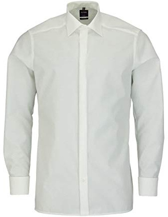 OLYMP Modern Fit Gala Hemd Langarm Popeline o. Manschettenknopf beige, 38, 82 beige