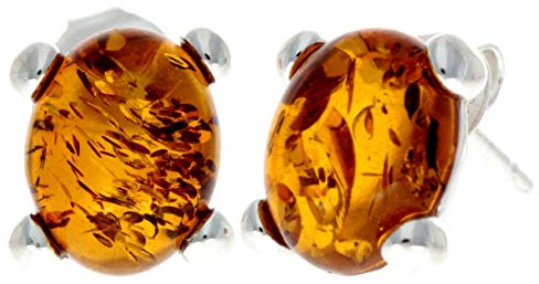 SilverAmber GL028 - Orecchini da donna in argento 925 e ambra