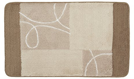 Kleine Wolke Badteppich Curly hellgrau 60 x 100 cm