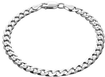 STERLL Herren-Armband aus massivem 925 Silber, ideal als Geschenk für Mann oder Freund, mit Schmuckbox