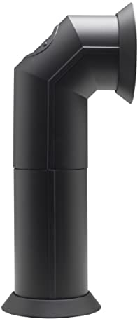 Dimplex Stove Pipe, Matt Black Plastic Flue Pipe Accessory for Electric Stoves and Freestanding Fires, Angled With 2 Size Options