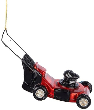 Noble Gems Kurt Adler Glass Lawnmower Ornament, 5.25-Inch