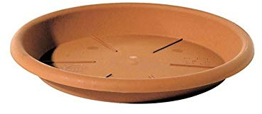 Telcom Eolo ISCI 36 T Soucoupe en Plastique pour Pot de Fleurs Couleur Terre Cuite Diamètre 36 cm