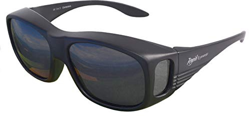 Rapid Eyewear ÜBERBRILLE Sonnenbrille für Damen und Herren. Polarisierte Sonnenüberbrille. Ideal Radbrille, Autobrille und Anglerbrille. Überzieh Sonnenbrille mit Blaulichtfilter
