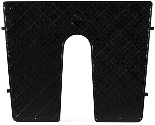 wellenshop Heckschutzplatte für Außenborder 450 x 360 mm Keilförmig Kunststoff Platte Schutz Boot Schlauchboot Spiegel Heck
