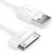 deleyCON 2m Cavo USB 30 Pin Cavo di Sincronizzazione Connettore Cavo di Ricarica Cavo Dati Compatibile con iPhone 4s 4 3Gs 3G iPad iPod - Bianco
