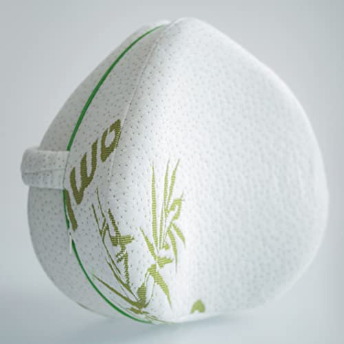 Yorkshire Homeware Knee Support Pillow | Memory Foam Leg Pillow | Bamboo Fibre Wedge Cushion | Leg Positioner elevation pillow With Strap | Pregnancy, Lower Back Hip Support