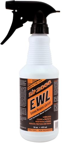 SLIP 2000 EWL CLP Gun Lube - Extreme Weapons Lubricant Synthetic Gun CLP Cleaner Chain Guns Machine Gun Cleaner Protectant Coating Gun Treatment Gun Accessories Reduce Friction - 16oz. Trigger Spray