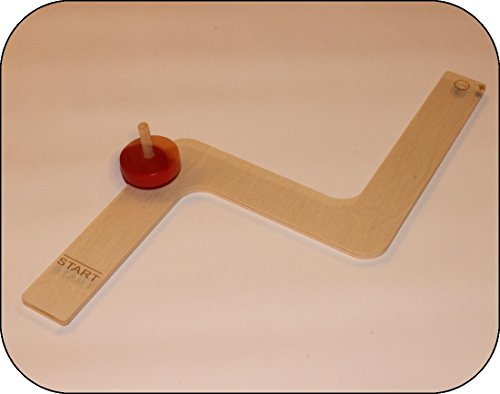 Holzspielzeug Kreiselbahn Schikane ca. 30 cm lang NEU Holzspiel Geduldsspiel Geschicklichkeitsspiel Holzkreisel Spielsortiment Spiele Holz Seiffen Erzgebirge Spielzeug Strategiespiel Bauspiel