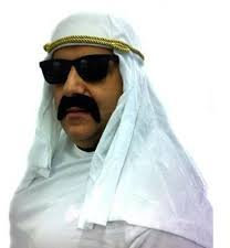 I LOVE FANCY DRESS® ARABISCHER SCHEICH ODER BEDUINEN Hut - WEISS - ERHALTBAR - 24 STÜCK - KOSTÜMPARTYS & EVENTS
