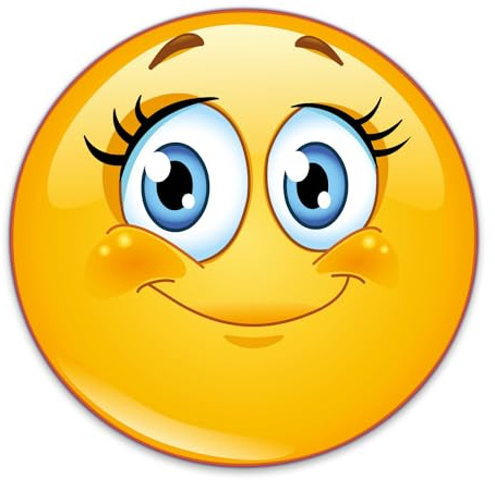 easydruck24de Smiley Adesivo sopracciglia I rotondo Ø 9 cm I dolce Emoticon Sticker per laptop notebook porta scooter auto I impermeabile I kfz245