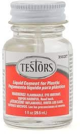 Testors Cemento líquido para plástico, Pegamento