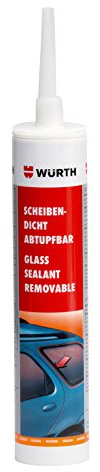 Würth Windscreen Seal Dabbing 310 ml Cartridge for External Sealing of Discs for Classic Cars, Classic or Similar Applications, Windscreen Adhesive