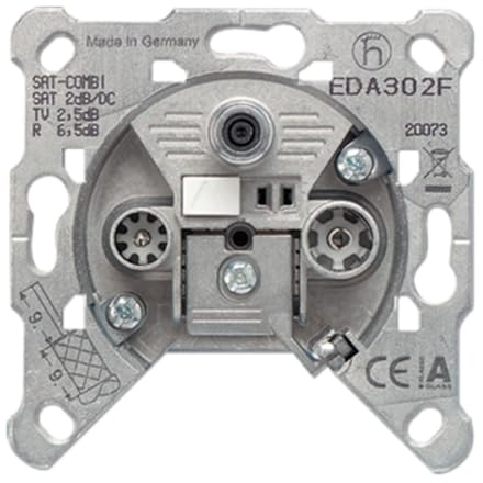Jung EDA302F 3-Loch Universal SAT/BK-Dose/Einzeldose