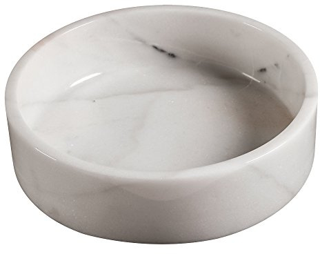 Yuchengstone Saladier en marbre, bol à fruits, élégant, moderne, décoration de table, Ø / H : 28/7,5 cm, 7 kg