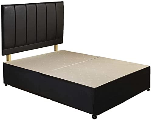 Single Diamond Divan Bed Base Unit- No Headboard No Drawers