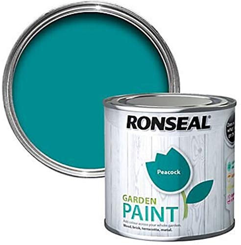 Ronseal RSLGPPC250 GPPC250 Garden Paint Peacock 250ml, 250 ml