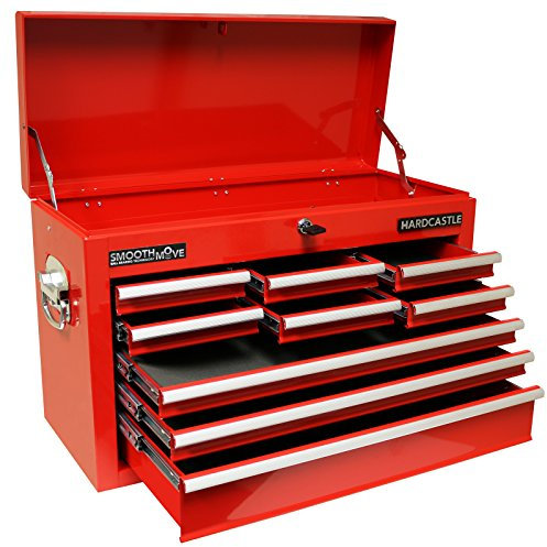 Hardcastle 9 Drawer Red Lockable Tool Box