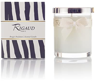 Rigaud Paris Bougie Petit Modèle Gardénia, 60g, 28 heures de Parfum, Fabrication Artisanale Française