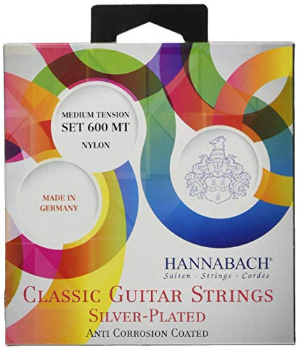 Hannabach Klassikgitarre-Saiten Serie 600 Medium Tension versilbert, 600MT