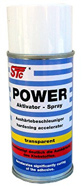 STC POWER Aktivator Spray 150 ml | für Cyanacrylatklebstoffe – Activator für Sekundenkleber