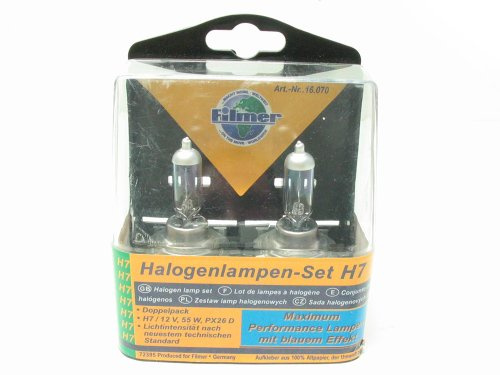 Filmer 16070 Halogenlampen-Set, H7 Blue Light - Maximum performance