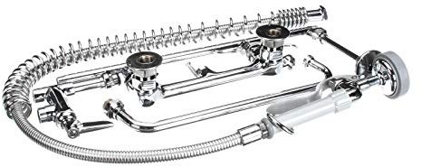 T&S Brass B-0133-ADF12-B Easy Install Wall Mount Pre-Rinse Faucet for Commercial Kitchens. Includes Wall Bracket and 12 Add-On Faucet. Sprayer Meets New DOE Requirements with a 1.15 GPM Flow Rate
