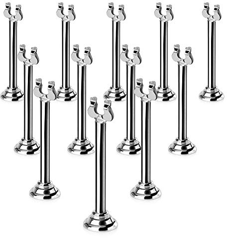 New Star 12 pcs Triton/Harp-Clip Place Card Holder Table Menu Holder Table Card Holder Table Number Holder Table Number Stand Banquet Table Place Card Holder 4 High
