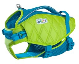 Outward Hound Standley Sport Green Performance - Chaleco Salvavidas para Perro, Talla M