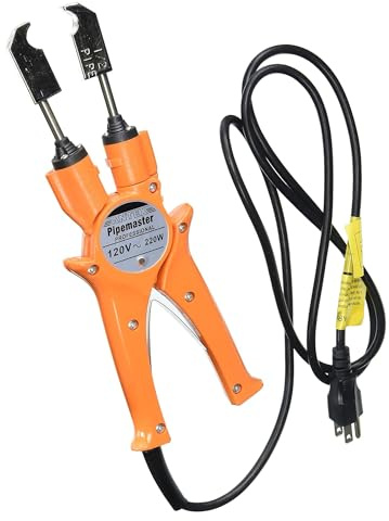 PipeMaster Professional Copper Pipe Soldering Tool - Flame-Free Copper Soldering Torch for Tight Spaces - 115V 950-Degree Soldering Iron with 1/2-Inch Standard Heads by Kings County Tools