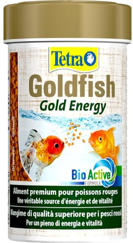 Tetra Goldfish Gold Energy - Fischfutter, 250 ml Dose | Premium Granulat-Fischfutter für mehr Energie und Vitalität | für alle Goldfische und andere Kaltwasserfische