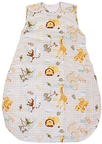 BABYINABAG Baby Sleeping Bag or Sack, 1 Tog Summer Model Model with Animal Pattern (Large (22 mos - 3T))