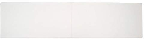 Cuscino da parete XXL, con set di montaggio, 150 cm x 30 cm, abbinabile ai cuscini da panca-, Similpelle, bianco, 150x30x4cm