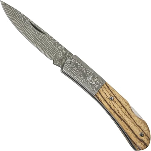 Haller Damast-Taschenmesser Zebraholzgriff, 42966