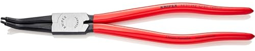 KNIPEX Sicherungsringzange für Innenringe, 44 31 J42 | Ring-Ø 85-140 mm, Spitzen-Ø 3,2 mm, gewinkelt 45°, Sprengringzange, Seegeringzange