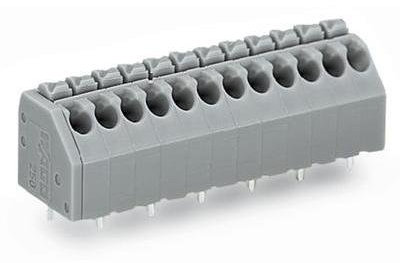 WAGO 250-220 morsettiera a molla, 1,50 mm², numero di poli (num) 20, grigio, 60 pezzi.