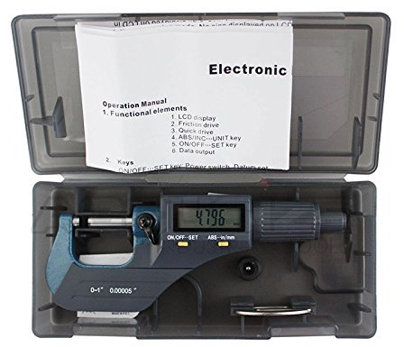 Calibre digital Palmer / Pie de Rey / Micrómetro 0-25mm / 0,001mm (AK9635D)