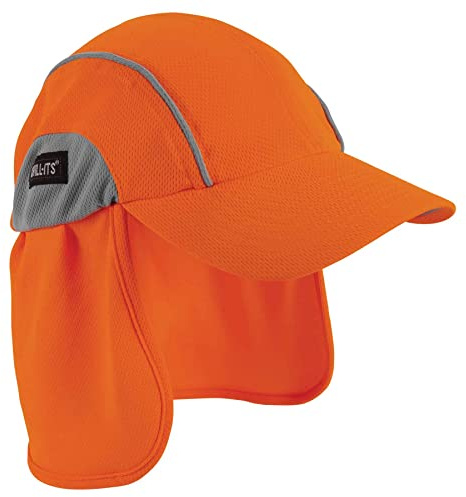 Ergodyne Chill Its 6650 baseballmössa, mössa med halsskärm, svettabsorberande, hög synlighet, orange